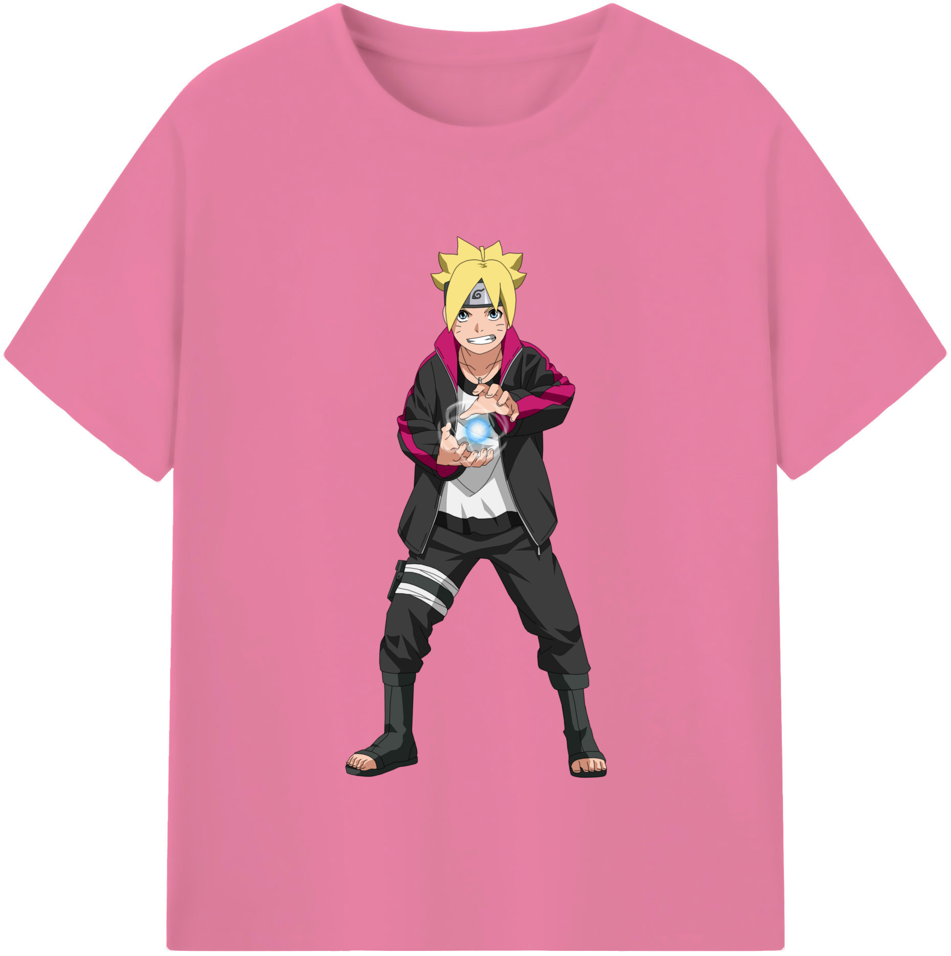 （画像用） NARUTO -ナルト- うずまき ボルト Uzumaki Boruto 綿100％半袖Tシャツ（フロントプリント）